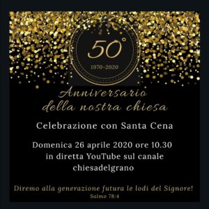 50° Anniversario della nostra chiesa